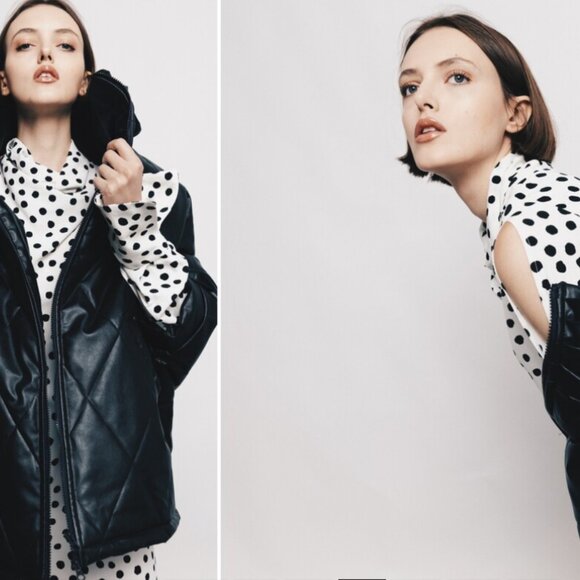 EUC Julia Allert + Wolf & Badger | Polka Dot Long Dress Chiffon - Picture 8 of 10